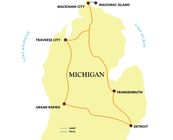 Mi's Fall Foliage Map