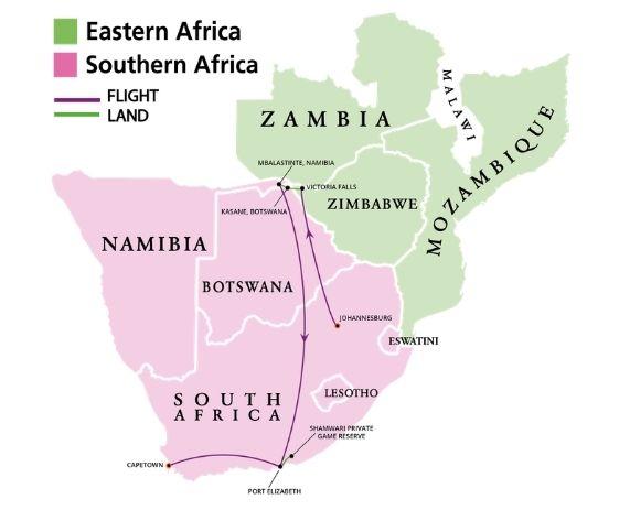 S Africa map